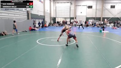 150 lbs Champ. Round 1 - Dax Koedam, SBL Warriors vs Jeremiah Mills, Bear Cave Wrestling