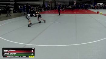 75 lbs Quarterfinals (8 Team) - James Grover, Maple River/USC vs Reed Dehmer, ANML