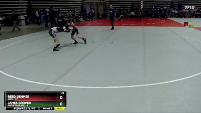75 lbs Quarterfinals (8 Team) - James Grover, Maple River/USC vs Reed Dehmer, ANML