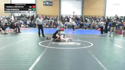 185 lbs Round Of 16 - Izabella Bertocchi, Maine Central Institute vs Kam Robinson, Manchester