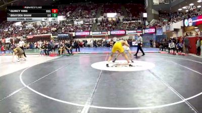 AA - 190 lbs Cons. Semi - Brayden Shaw, Gallatin (Bozeman) vs Quincy King, Missoula Big Sky / Loyola Sacred Heart