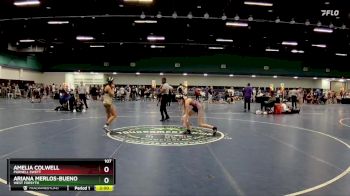 107 lbs Quarterfinal - Ariana Merlos-Bueno, West Forsyth vs Amelia Colwell, Purnell Swett