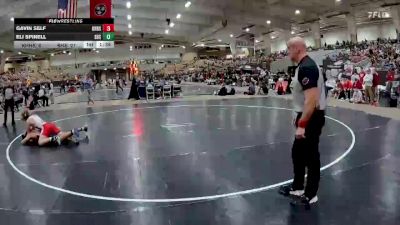 215 lbs Semis & 1st Wb (8 Team) - Eli Spinell, Summit High School vs Gavin Self, Knoxville Halls High School