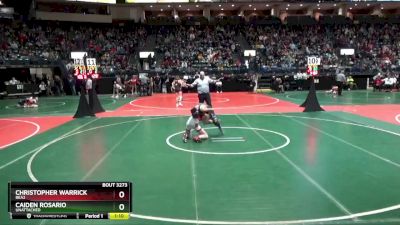 113 lbs Semifinal - Christopher Warrick, BEA2 vs Caiden Rosario, Unattached