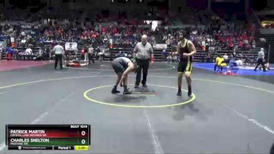 178 lbs Champ. Round 1 - Patrick Martin, Crystal Lake Wizards WC vs Charles Shelton, Mustang WC