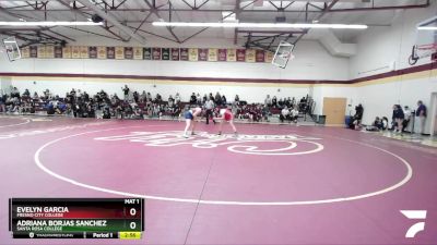 160 lbs Cons. Semi - Evelyn Garcia, Fresno City College vs Adriana Borjas Sanchez, Santa Rosa College