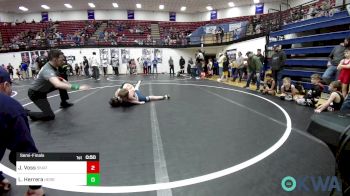 76 lbs Semifinal - Josey Voss, Skiatook Youth Wrestling vs Logan Herrera, Herrera