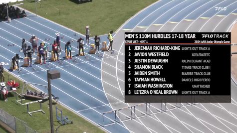 Youth Boys' 110m Hurdles, Finals 1 - Age 17-18
