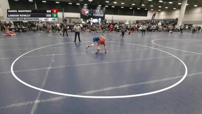 88 lbs Cons. Sub-quarters - Daniel Martinez, Monster Garage Wrestling vs Landon Rowley, Topeka Blue Thunder Wrestling Club