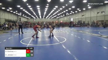 96 lbs Prelims - Dominic Cordray, Black Fox Elite vs Dane Jensen, Oklahoma Boyz