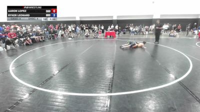 100 lbs Aaron Lopez, California Gold vs Ryker Leonard, Ohio Scarlet FS