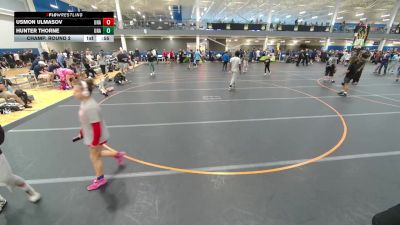 95 lbs Champ. Round 2 - Hunter Thorne, Unattached vs Usmon Ulmasov, Unattached