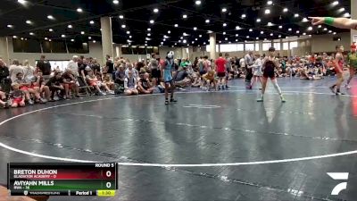 75 lbs Round 5 (6 Team) - Aviyahn Mills, RWA vs Breton Duhon, Gladiator Academy