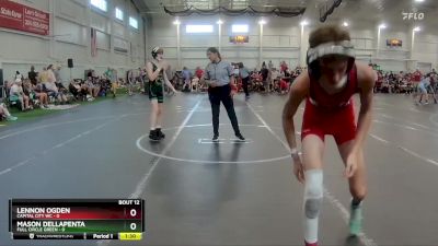 98 lbs Round 4 (6 Team) - Mason DellaPenta, Full Circle Green vs Lennon Ogden, Capital City WC