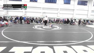 50 lbs Round Robin 1 - Lylah Koehl, Ohio Skibidi Rizzlers - Pink vs Kora Knipple, Metro All-Stars-Girls