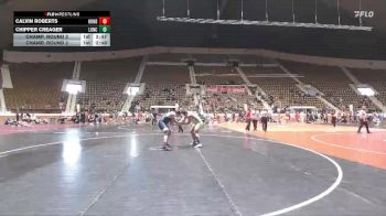 285 lbs Champ. Round 2 - Calvin Roberts, Bluefield State vs Chipper Creager, Life U - NCWA