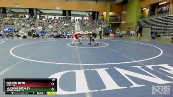 120 lbs Semifinals (8 Team) - Hudson Beckley, BROKEN ARROW vs Colden Dyer, BIXBY