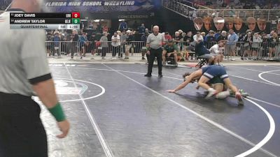 126 3A Quarterfinal - Andrew Taylor, George Jenkins vs Joey Davis, Lake Brantley Hs