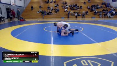 220 lbs 3rd Place Match - Alexander Bullman, Olympic vs David Andrews, Bremerton