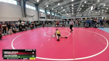 75 lbs 1st Place Match - Paxton Dyson, Texas Elite Wrestling Club vs Keegan Arthur, G580 Wrestling Club