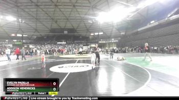42-45 lbs Quarterfinal - Addison Hendricks, Washington vs Evelyn Padilla, Damaged Ear Wrestling Club