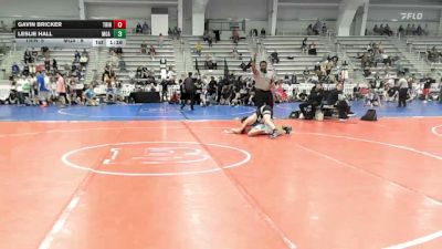 126 lbs Rr Rnd 1 - Gavin Bricker, Trinity - HSB vs Leslie Hall, MGA - HSB