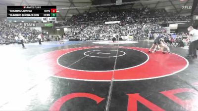 Boys 2A 150 lbs Quarterfinal - Kiyanno Zuniga, Toppenish vs Magnus Michaelson, Bremerton