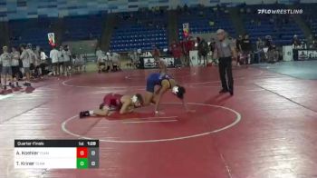 106 lbs Quarterfinal - Alan Koehler, Team KWA vs Tobius Kriner, Team Kansas