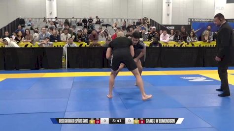 Craig J W Edmondson vs Diego Santana Do Espírito Santo 2024 World IBJJF Jiu-Jitsu No-Gi Championship