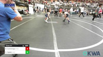 55 lbs Consi Of 4 - Beckham Cummings, Newcastle Youth Wrestling vs Colt Ogden, Choctaw Ironman Youth Wrestling