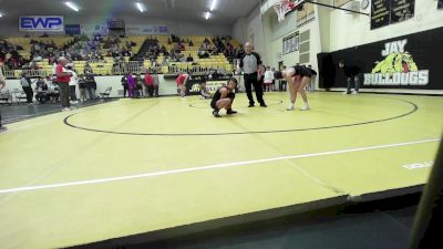 89 lbs Rr Rnd 1 - Savannah Carrasco, Tulsa Union Girls vs Bella Linney, Tahlequah Wrestling Club