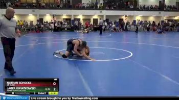 141 lbs Cons. Round 2 - Nathan Schocke, St. Clair vs Jager Kwiatkowski, Henry Ford College