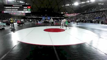 Boys 4A 175 lbs Champ. Round 2 - Landon Harlow, Woodinville vs Benson Salisbury, Pasco