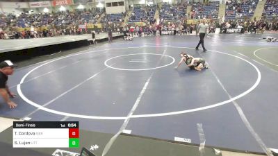 46 lbs Semifinal - Ted Cordova, Sierra Grande Panthers vs Silas Lujan, Little Warrior WC