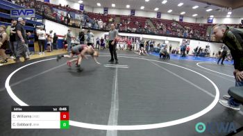 52 lbs Quarterfinal - Creed Williams, Choctaw Ironman Youth Wrestling vs Colt Gabbard, Jenks Trojan Wrestling Club