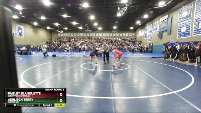 145 lbs Champ. Round 1 - Paisley Blanquette, Liberty (Bakersfield) vs Ashliegh Terry, Morro Bay