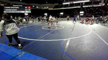 Girls 145 lbs Champ. Round 1 - Amanda Bailey, Lakes (Girls) vs Nanea Nagatoshi, South Kitsap (Girls)