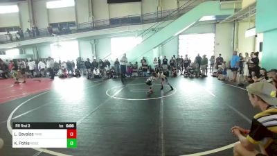 46 lbs Rr Rnd 3 - Logan Davalos, Threshold WC vs Knox Pohle, Rough House