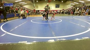 55-57 lbs Quarterfinal - Bryton Mason, Cowboy Wrestling Club vs Layla Waldeck, Vinita Kids Wrestling