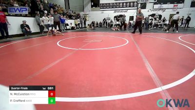 55 lbs Quarterfinal - Nash McCuistion, Pryor Tigers vs Phild Crofford, Warrior Wrestling Club