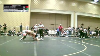 144 lbs Round Of 16 - Landen Cordrey, Temecula Valley HS vs Oliver Benninghoff, Reign WC