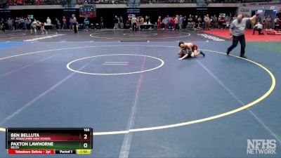 103 lbs Champ. Round 1 - Ben Belluta, Mt. Edgecumbe High School vs Paxton Lawhorne, Delta