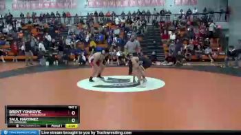 138 lbs Quarterfinal - Saul Martinez, Williamsburg vs Brent Yonkovic, West Delaware, Manchester