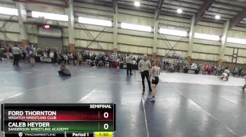 70 lbs Semifinal - Ford Thornton, Wasatch Wrestling Club vs Caleb Heyder, Sanderson Wrestling Academy