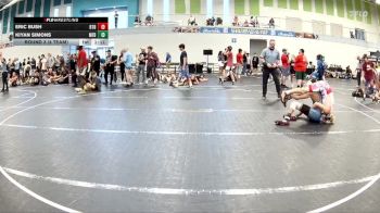 120 lbs Round 3 (4 Team) - Eric Bush, Beebe Trained Blue vs Kiyan Simons, MF Dynasty