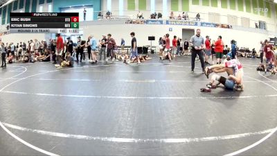 120 lbs Round 3 (4 Team) - Eric Bush, Beebe Trained Blue vs Kiyan Simons, MF Dynasty