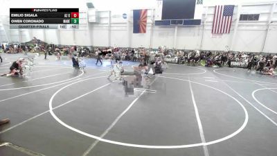 46 lbs Quarterfinal - Emilio Sigala, Az Cross Trained vs Owen Coronado, Madera WC