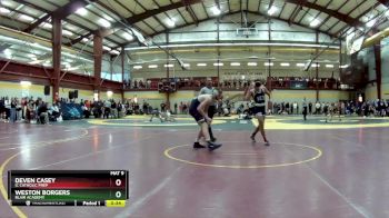 132 lbs Cons. Round 4 - Deven Casey, IC Catholic Prep vs Weston Borgers, Blair Academy