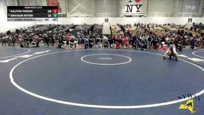 110 lbs Cons. Round 2 - Aaliyah Pigeon, Shaker Youth Wrestling vs Grayson Ritter, Club Not Listed