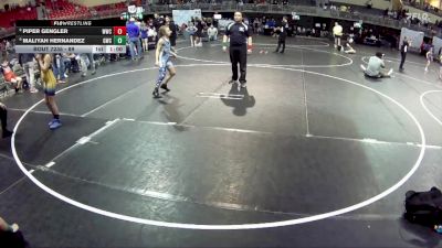 89 lbs 7th Place Match - Maliyah Hernandez, Gering Wrestling Club vs Piper Gengler, Wrestling With Character